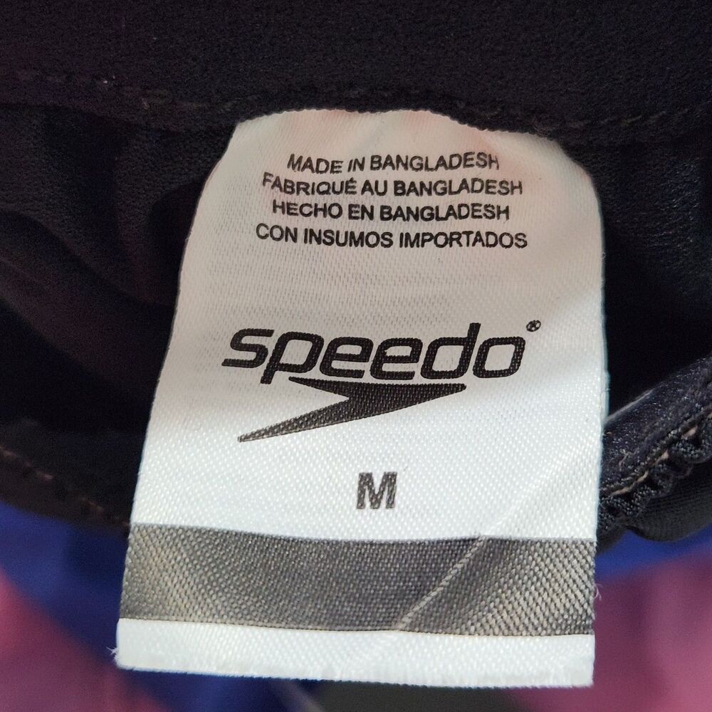 Speedo Mens Swim Trunks Size Medium Hydro Square Leg 4-way Comfort Stretch - Picture 12 of 12